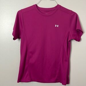 Under Armour HeatGear T-Shirt –color Pink, Medium